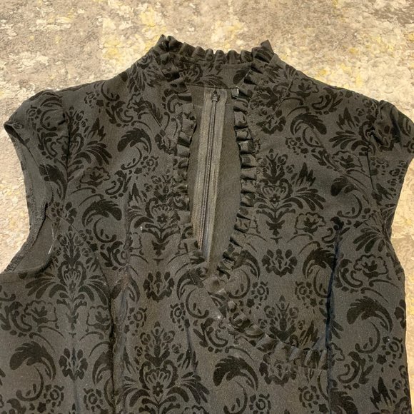 Gothic Black Le Chateau Dress - Picture 3 of 4